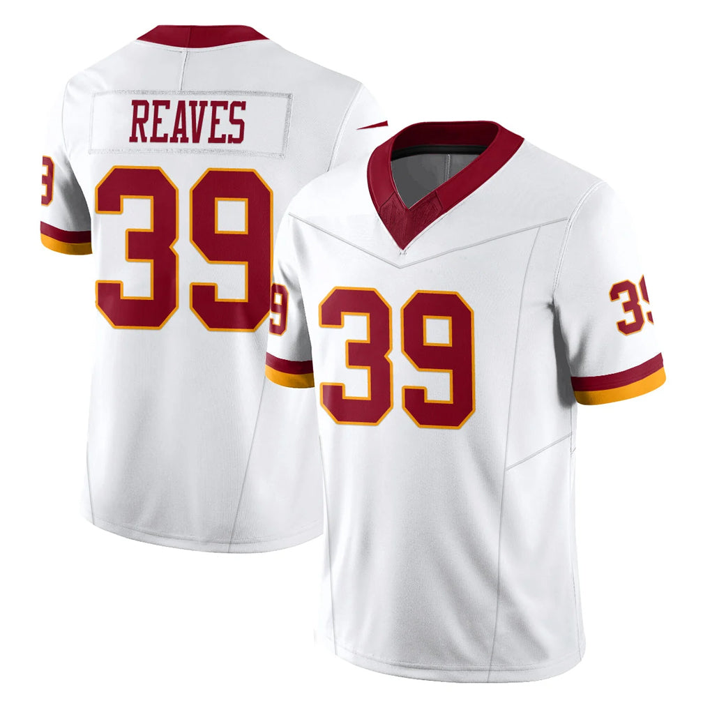 Parkc W.Commanders #39 Jeremy Reaves Player White Limited Vapor F.U.S.E. Home Game Stitched Jerseys