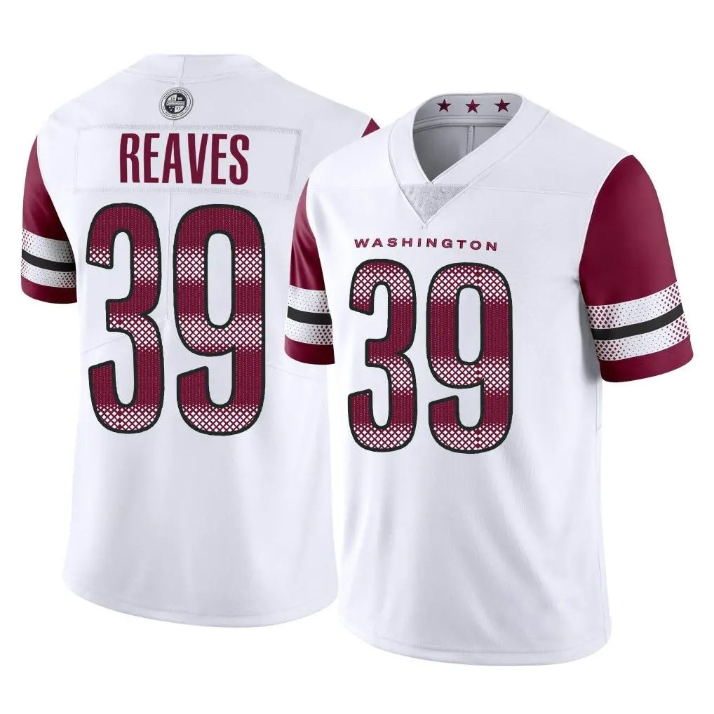 Parkc W.Commanders #39 Jeremy Reaves Player White Limited Vapor Home Game Stitched Jerseys