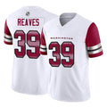 Parkc W.Commanders #39 Jeremy Reaves Player White Vapor F.U.S.E. Limited Home Game Stitched Jerseys