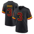 Parkc W.Commanders #3 Stefon Diggs Player Black Limited Home Game Stitched Jerseys
