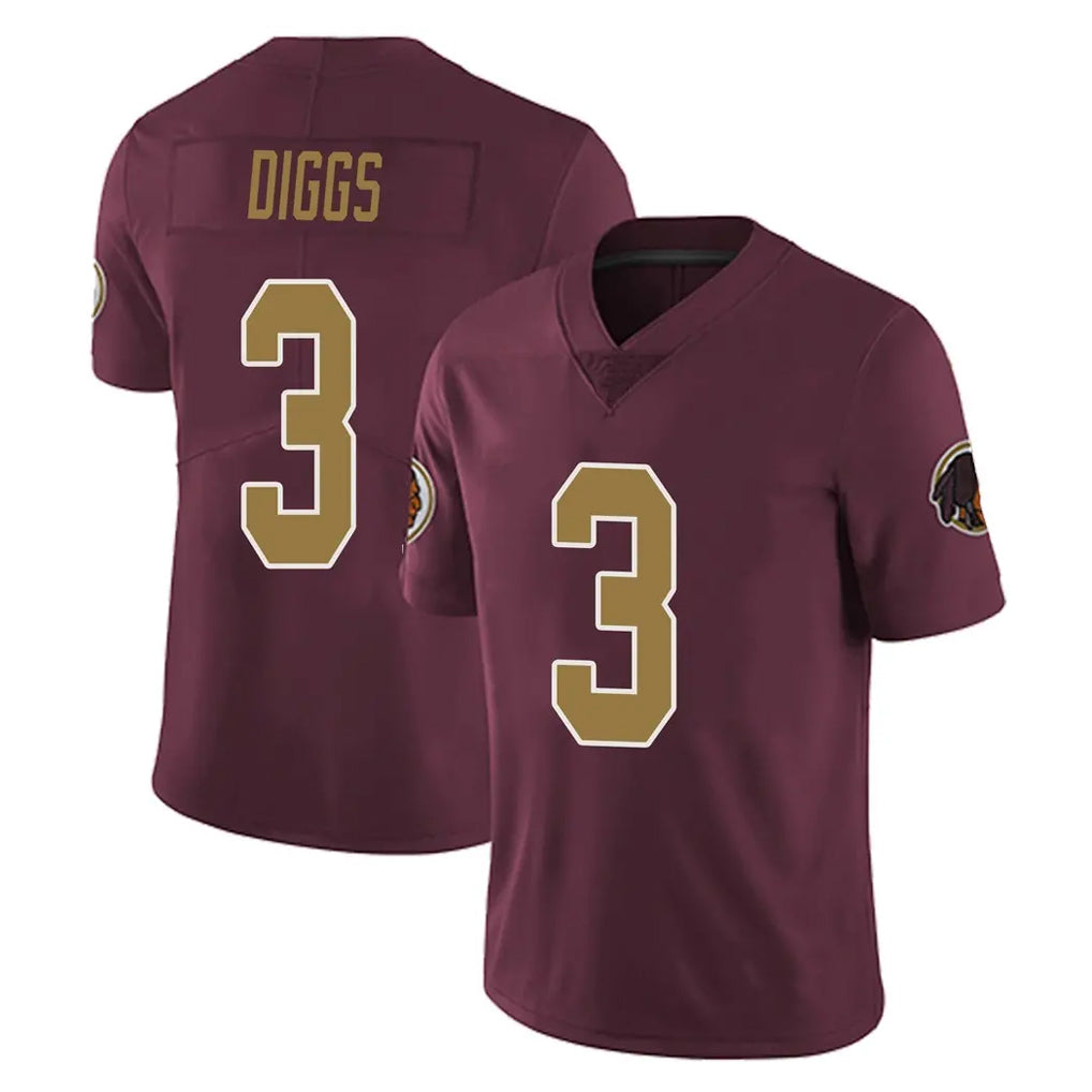 Parkc W.Commanders #3 Stefon Diggs Player Burgundy Alternate Vapor Untouchable Home Game Stitched Jerseys