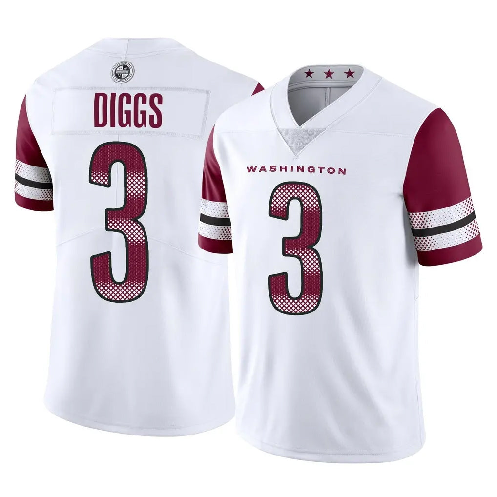 Parkc W.Commanders #3 Stefon Diggs Player White Limited Vapor Home Game Stitched Jerseys