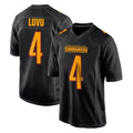 Parkc W.Commanders #4 Frankie Luvu Player Black Carbon Fashion Home Game Stitched Jerseys