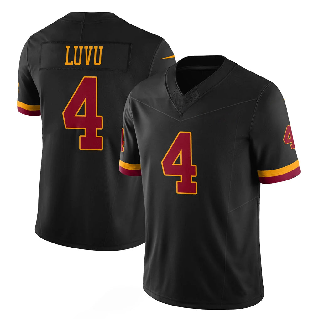 Parkc W.Commanders #4 Frankie Luvu Player Black Limited Vapor Home Game Stitched Jerseys