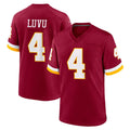 Parkc W.Commanders #4 Frankie Luvu Player Burgundy Game Home Stitched Jerseys