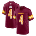 Parkc W.Commanders #4 Frankie Luvu Player Burgundy Home Game Stitched Jerseys