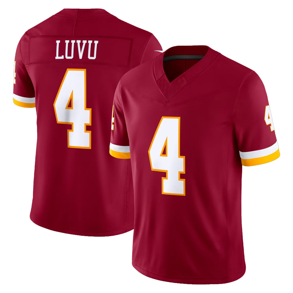 Parkc W.Commanders #4 Frankie Luvu Player Burgundy Limited Team Vapor F.U.S.E. Home Game Stitched Jerseys