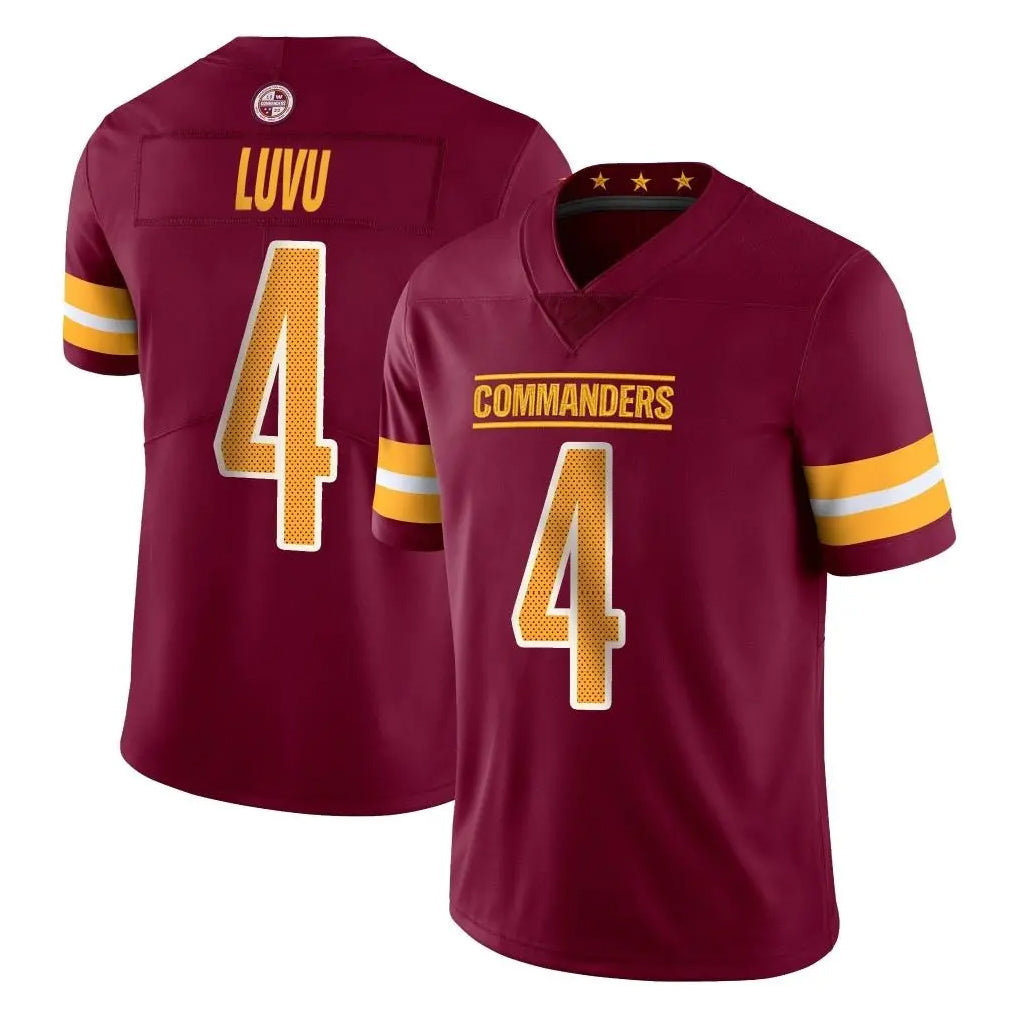 Parkc W.Commanders #4 Frankie Luvu Player Burgundy Limited Vapor Home Game Stitched Jerseys
