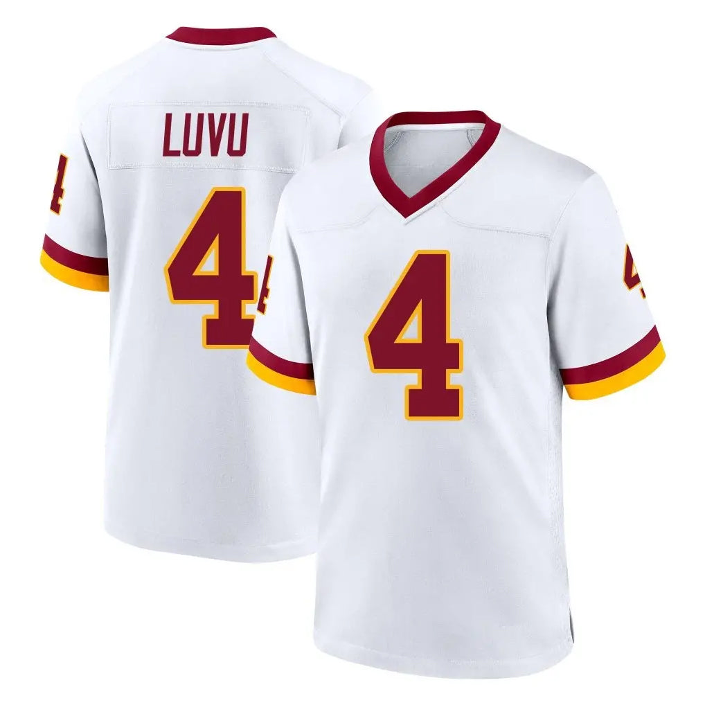 Parkc W.Commanders #4 Frankie Luvu Player White Home Game Stitched Jerseys