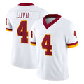 Parkc W.Commanders #4 Frankie Luvu Player White Limited Vapor F.U.S.E. Home Game Stitched Jerseys