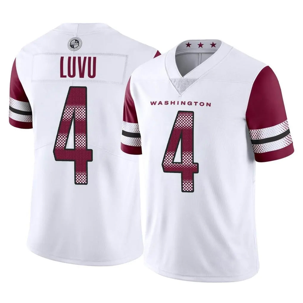 Parkc W.Commanders #4 Frankie Luvu Player White Limited Vapor Home Game Stitched Jerseys
