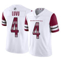 Parkc W.Commanders #4 Frankie Luvu Player White Limited Vapor Home Game Stitched Jerseys