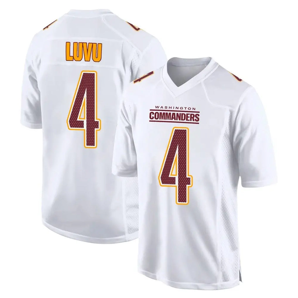 Parkc W.Commanders #4 Frankie Luvu Player White Tundra Fashion Home Game Stitched Jerseys