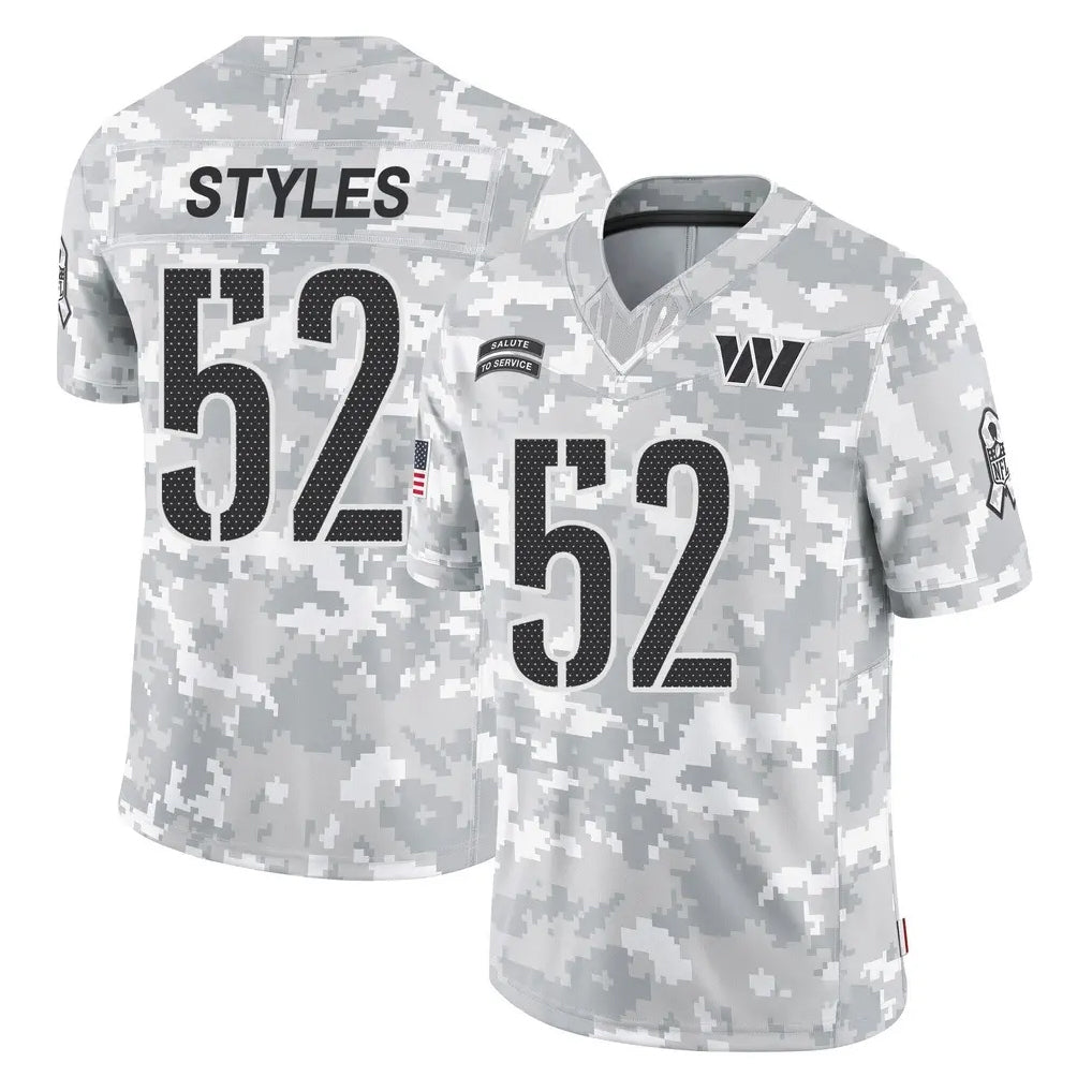 Parkc W.Commanders #52 Sonny Styles Player Arctic Camo Limited Salute To Service Home Game Stitched Jerseys