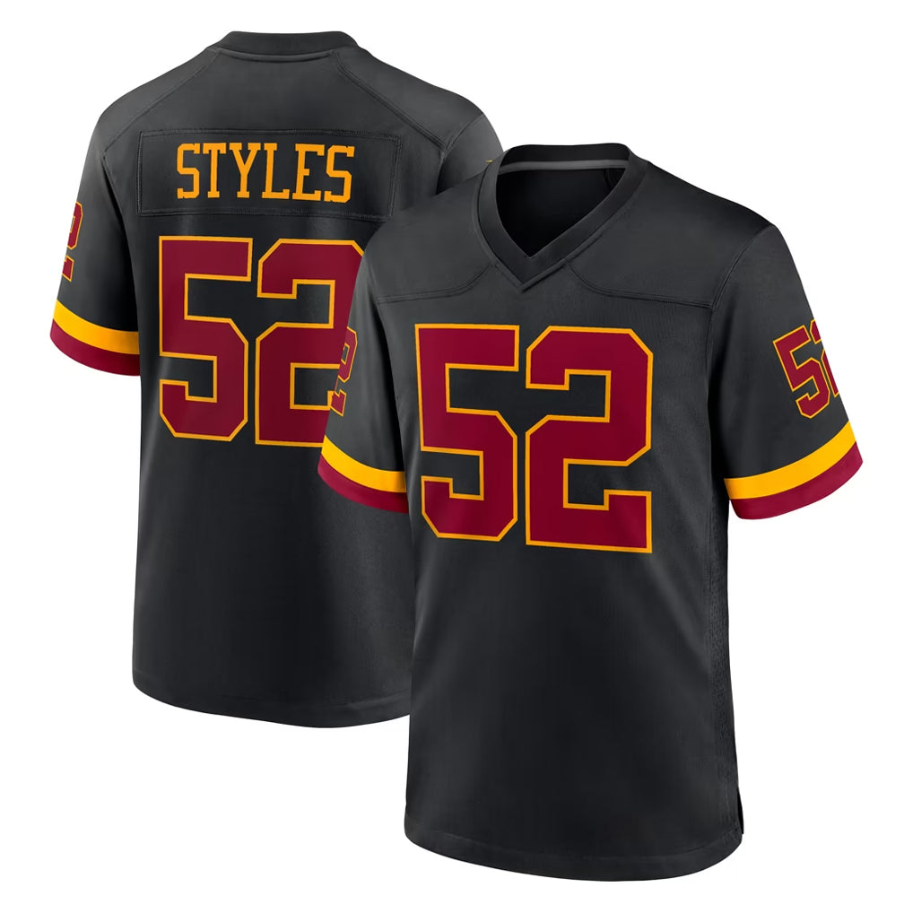 Parkc W.Commanders #52 Sonny Styles Player Black Limited Home Game Stitched Jerseys