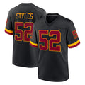 Parkc W.Commanders #52 Sonny Styles Player Black Limited Home Game Stitched Jerseys