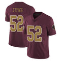 Parkc W.Commanders #52 Sonny Styles Player Burgundy Alternate Vapor Untouchable Home Game Stitched Jerseys