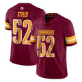 Parkc W.Commanders #52 Sonny Styles Player Burgundy Limited Vapor Home Game Stitched Jerseys