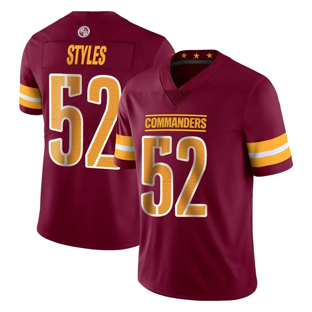 Parkc W.Commanders #52 Sonny Styles Player Burgundy Limited Vapor Home Game Stitched Jerseys
