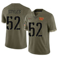 Parkc W.Commanders #52 Sonny Styles Player Olive Salute To Service Limited Home Game Stitched Jerseys