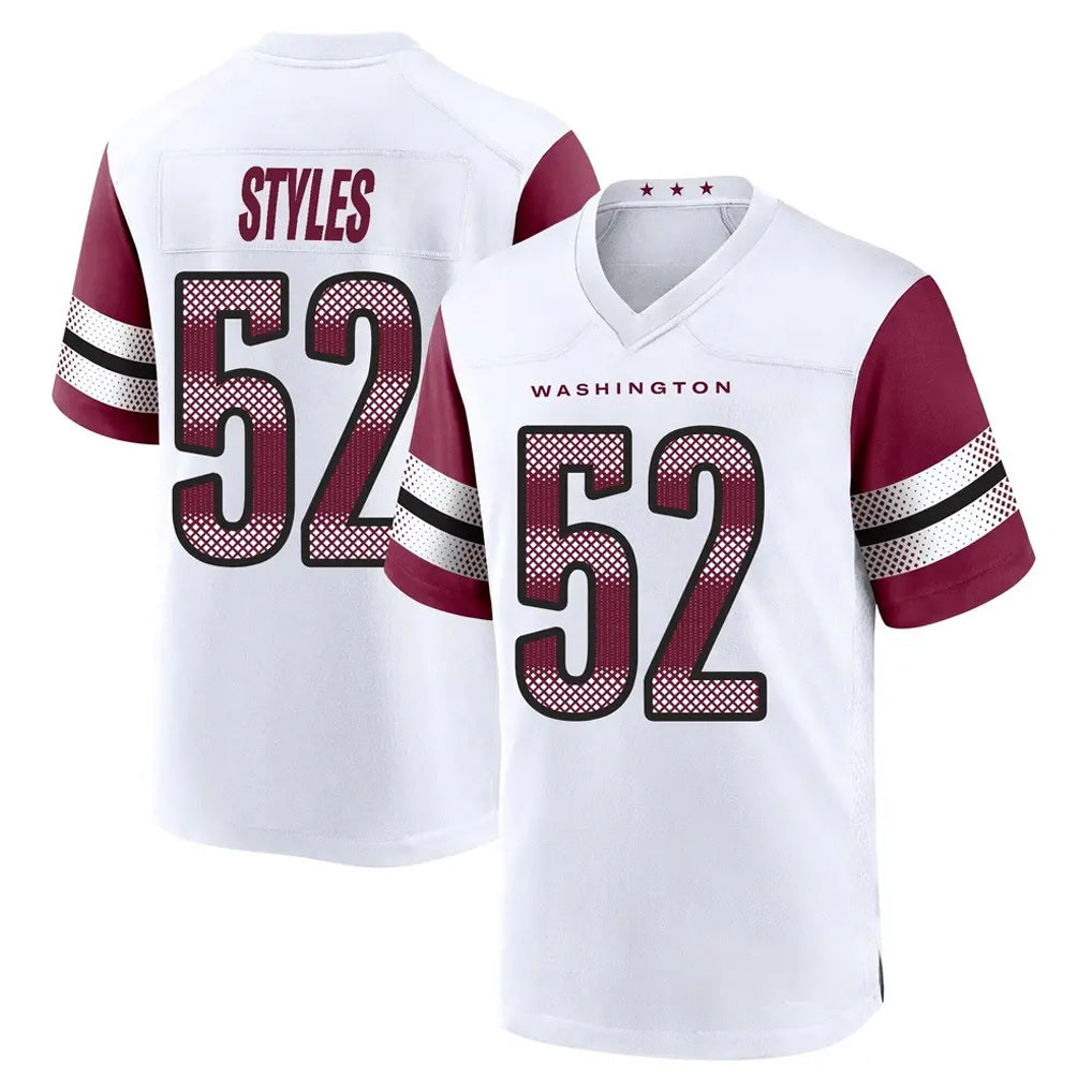 Parkc W.Commanders #52 Sonny Styles Player White Game Home Stitched Jerseys