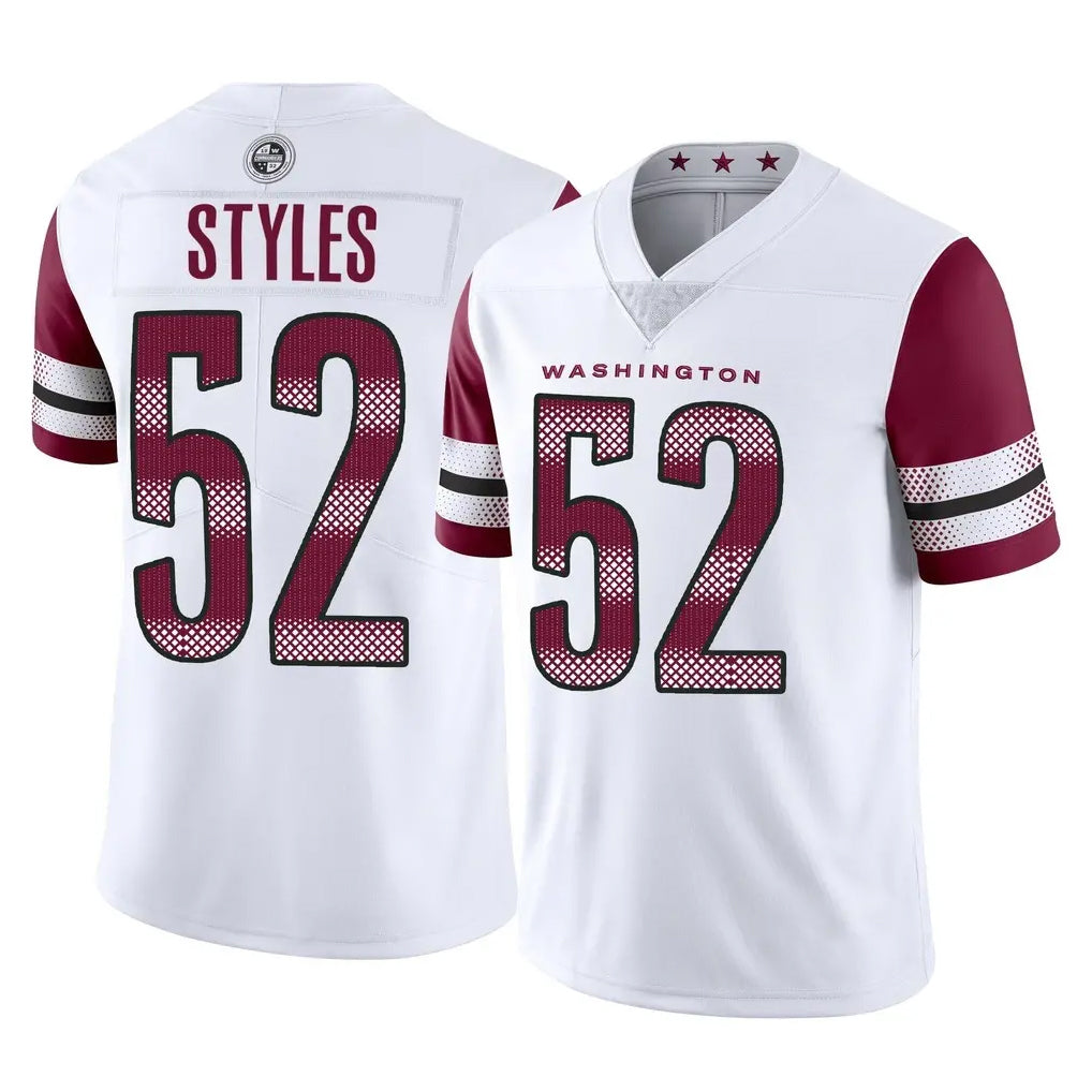Parkc W.Commanders #52 Sonny Styles Player White Limited Vapor Home Game Stitched Jerseys