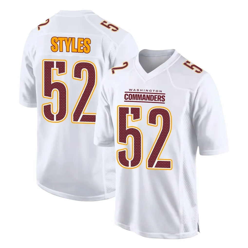 Parkc W.Commanders #52 Sonny Styles Player White Tundra Fashion Home Game Stitched Jerseys