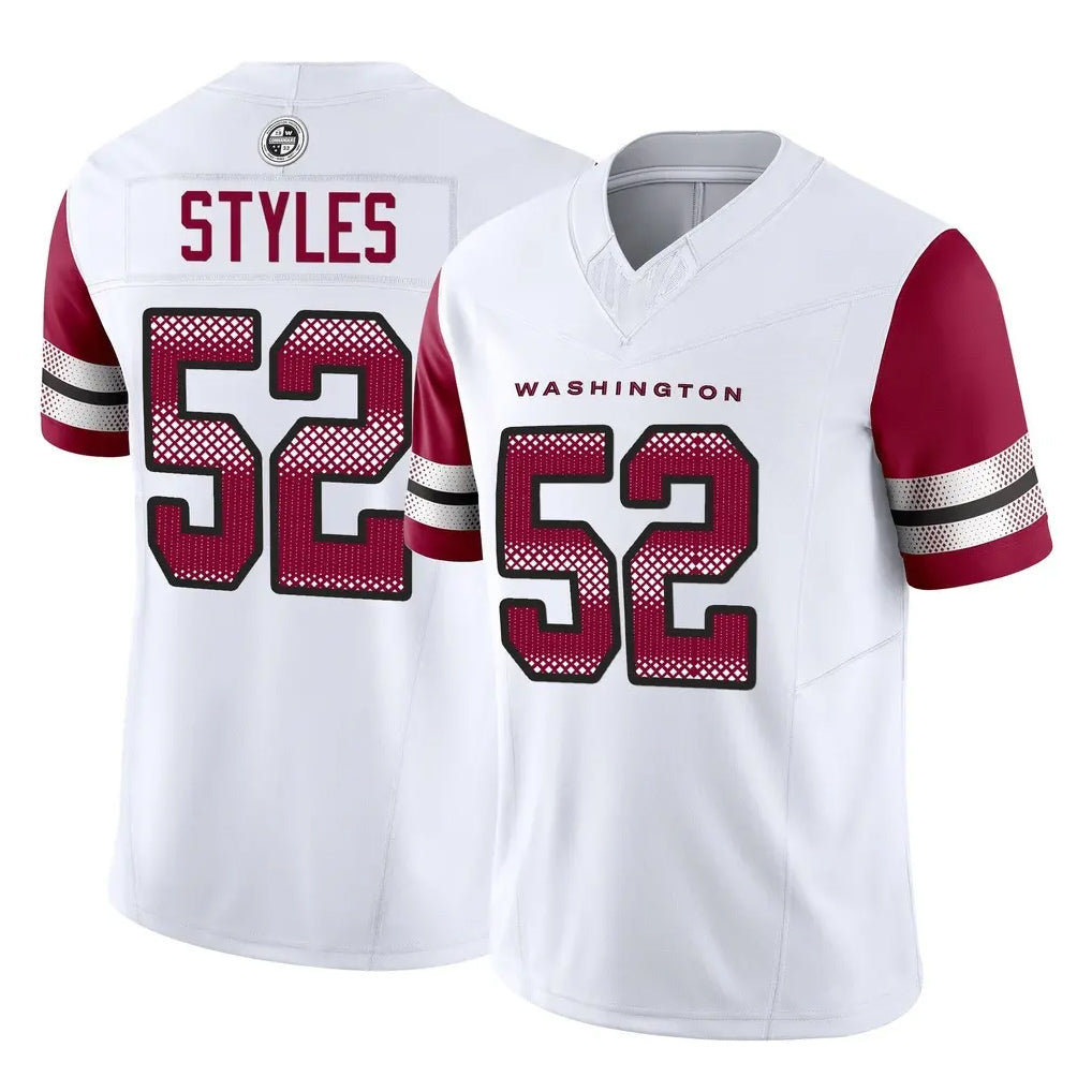 Parkc W.Commanders #52 Sonny Styles Player White Vapor F.U.S.E. Limited Home Game Stitched Jerseys