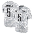 Parkc W.Commanders #5 Jayden Daniels Player Arctic Camo Limited Salute To Service Home Game Stitched Jerseys