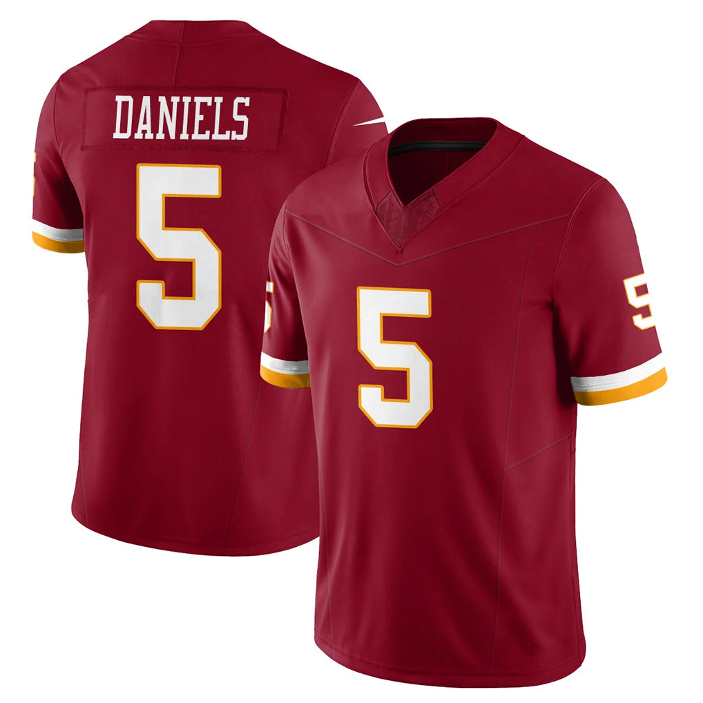 Parkc W.Commanders #5 Jayden Daniels Player Burgundy Limited Team Vapor F.U.S.E. Home Game Stitched Jerseys