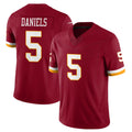 Parkc W.Commanders #5 Jayden Daniels Player Burgundy Limited Team Vapor F.U.S.E. Home Game Stitched Jerseys