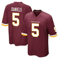 Parkc W.Commanders #5 Jayden Daniels Player Burgundy Team Color Home Game Stitched Jerseys