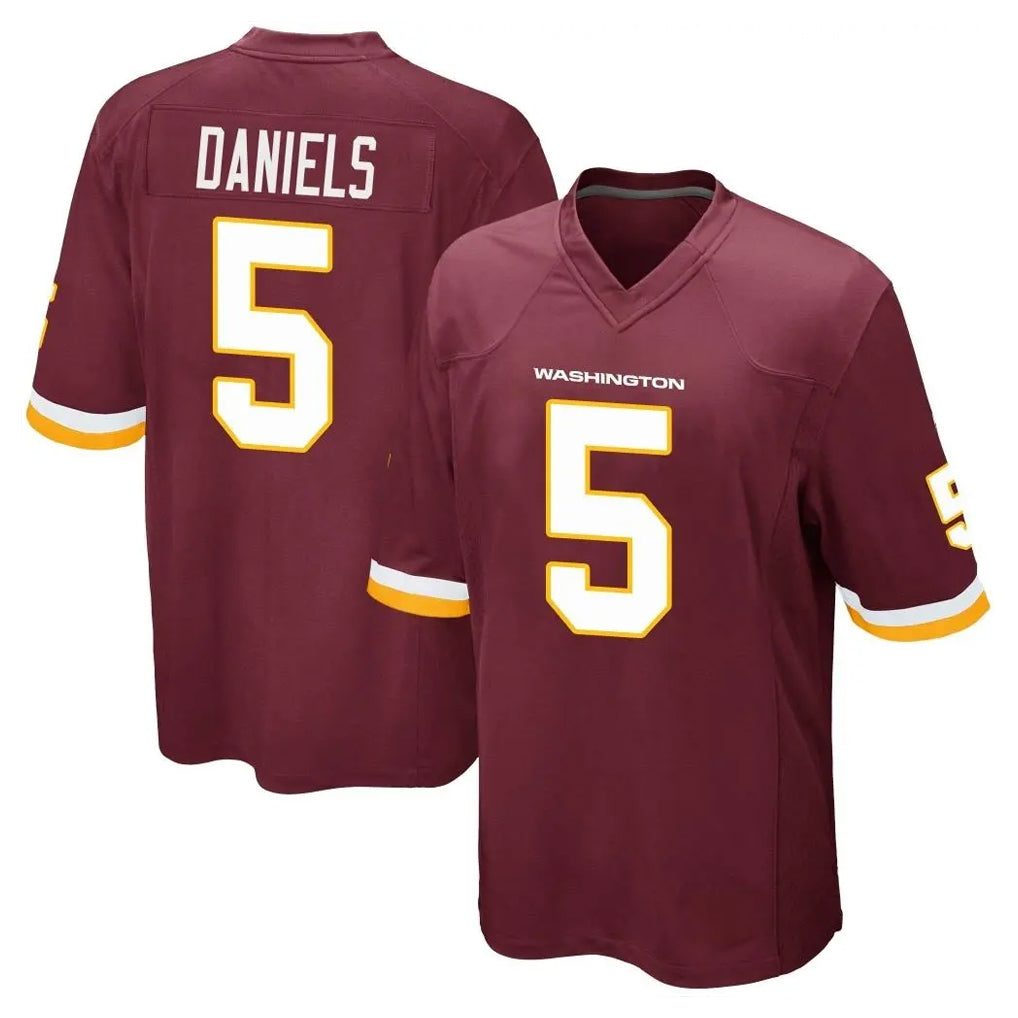 Parkc W.Commanders #5 Jayden Daniels Player Burgundy Team Color Home Game Stitched Jerseys