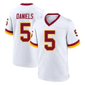 Parkc W.Commanders #5 Jayden Daniels Player White Home Game Stitched Jerseys