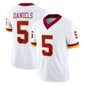 Parkc W.Commanders #5 Jayden Daniels Player White Limited Vapor F.U.S.E. Home Game Stitched Jerseys