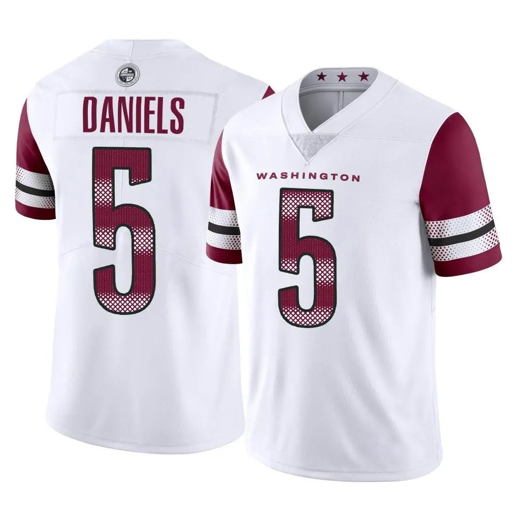 Parkc W.Commanders #5 Jayden Daniels Player White Limited Vapor Home Game Stitched Jerseys