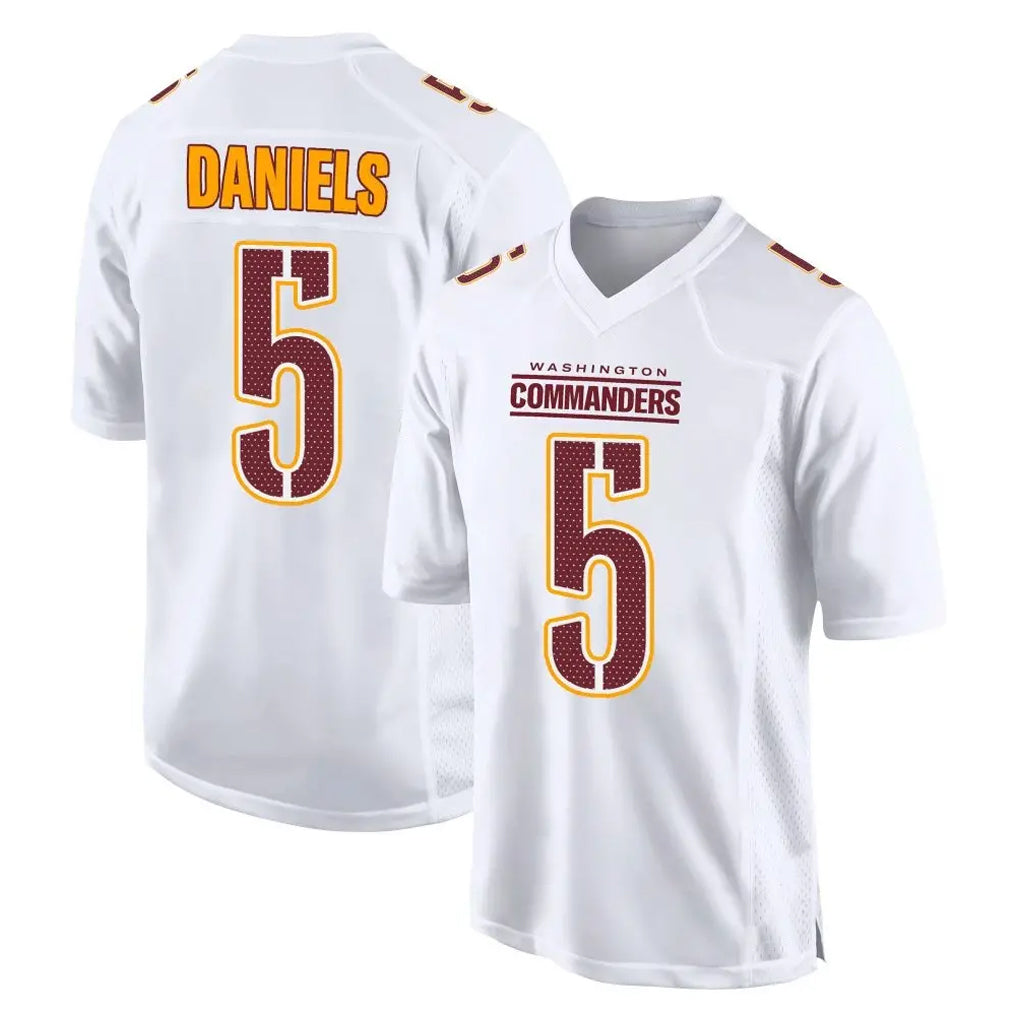 Parkc W.Commanders #5 Jayden Daniels Player White Tundra Fashion Home Game Stitched Jerseys