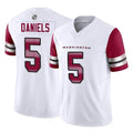 Parkc W.Commanders #5 Jayden Daniels White Vapor F.U.S.E. Limited Home Game Stitched Jerseys