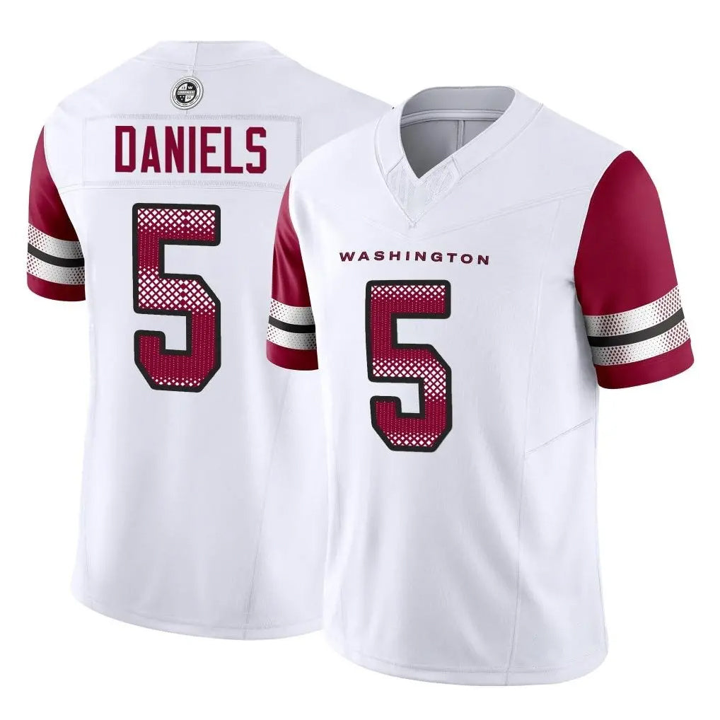 Parkc W.Commanders #5 Jayden Daniels White Vapor F.U.S.E. Limited Home Game Stitched Jerseys
