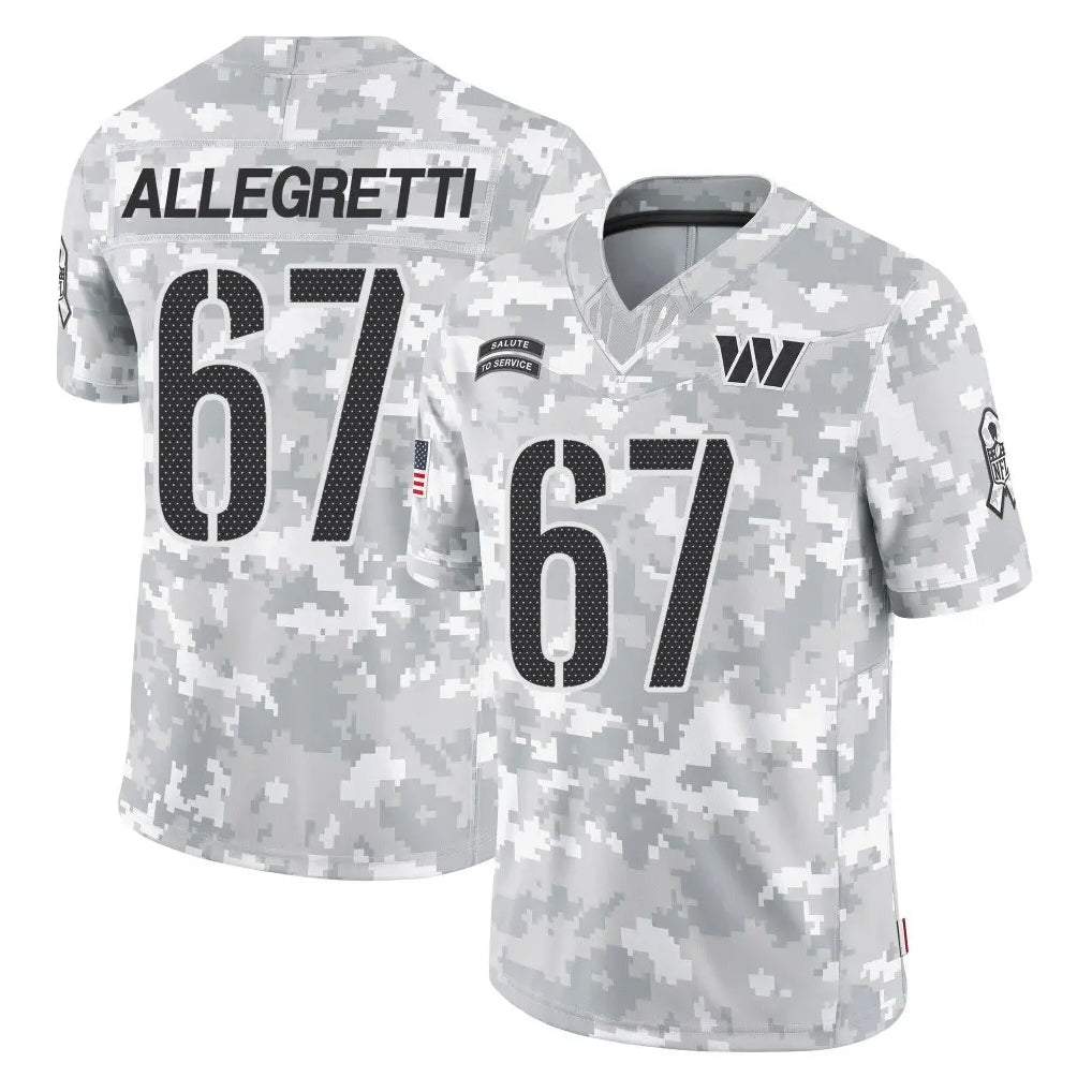 Parkc W.Commanders #67 Nick Allegretti Player Arctic Camo Limited Salute To Service Home Game Stitched Jerseys