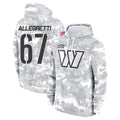 Parkc W.Commanders #67 Nick Allegretti Player Arctic Camo Limited Salute to Service Pullover Hoodies Game Stitched Jerseys