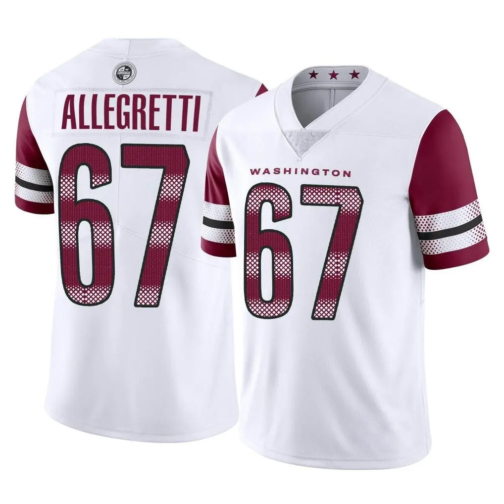 Parkc W.Commanders #67 Nick Allegretti Player White Limited Vapor Home Game Stitched Jerseys
