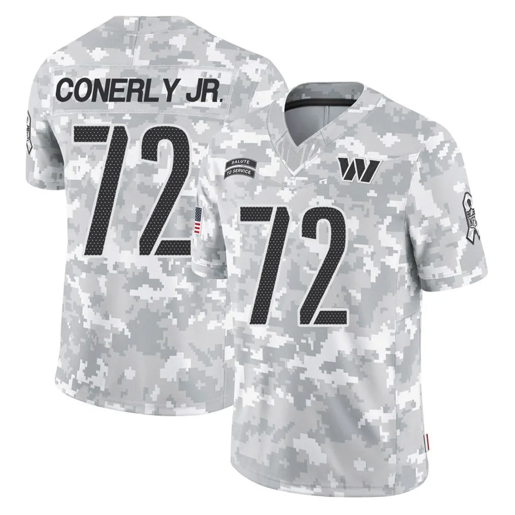 Parkc W.Commanders #72 Josh Conerly Jr. Player Arctic Camo Limited Salute To Service Home Game Stitched Jerseys