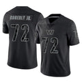 Parkc W.Commanders #72 Josh Conerly Jr. Player Black Limited Reflective Home Game Stitched Jerseys
