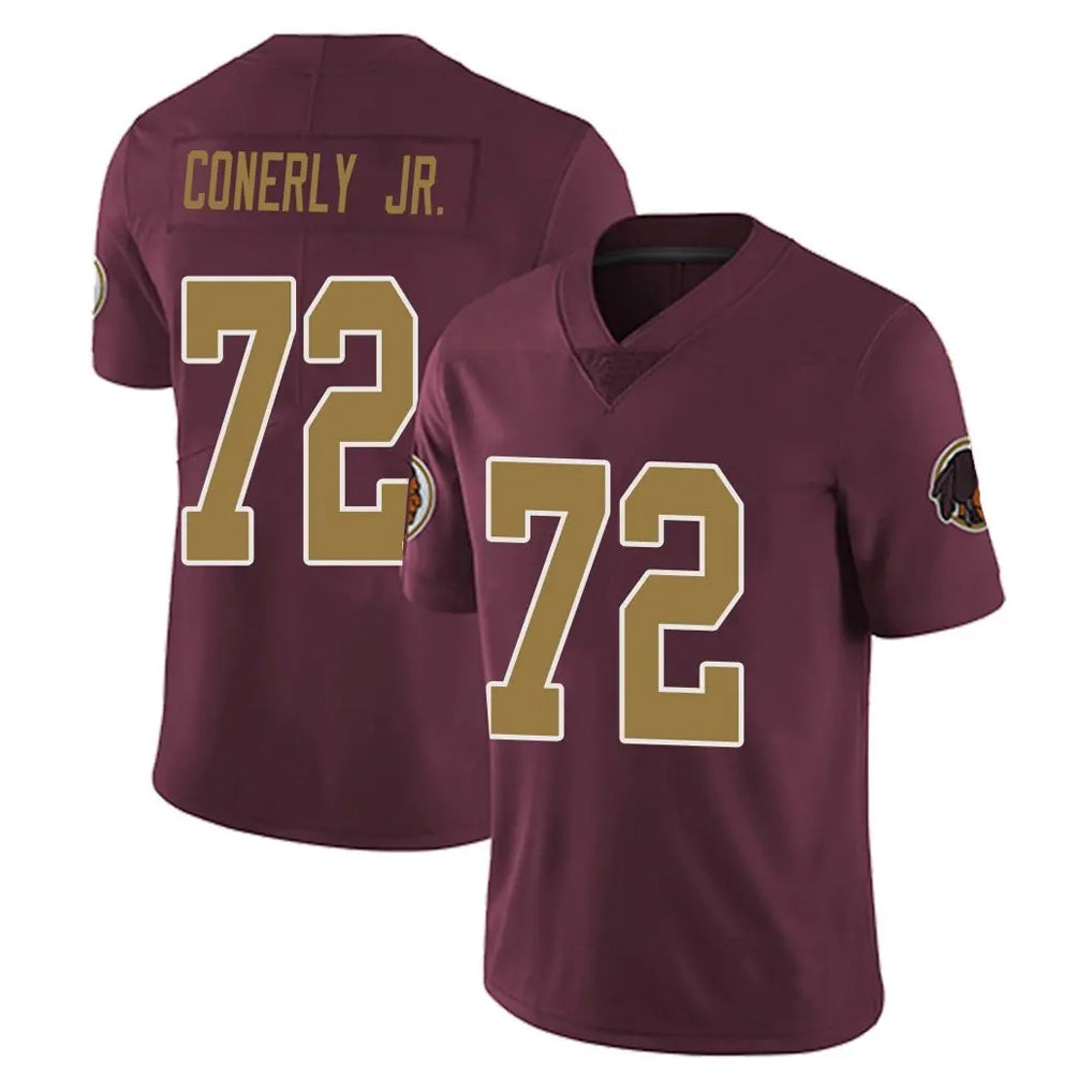 Parkc W.Commanders #72 Josh Conerly Jr. Player Burgundy Alternate Vapor Untouchable Home Game Stitched Jerseys