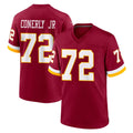 Parkc W.Commanders #72 Josh Conerly Jr. Player Burgundy Game Home Stitched Jerseys