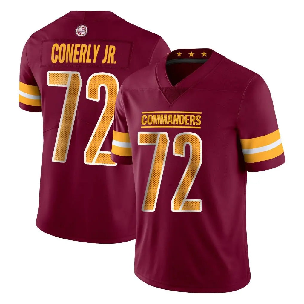 Parkc W.Commanders #72 Josh Conerly Jr. Player Burgundy Limited Vapor Home Game Stitched Jerseys