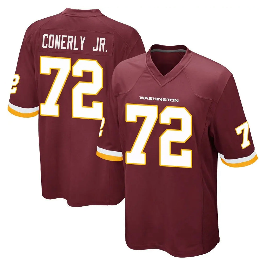 Parkc W.Commanders #72 Josh Conerly Jr. Player Burgundy Team Color Home Game Stitched Jerseys