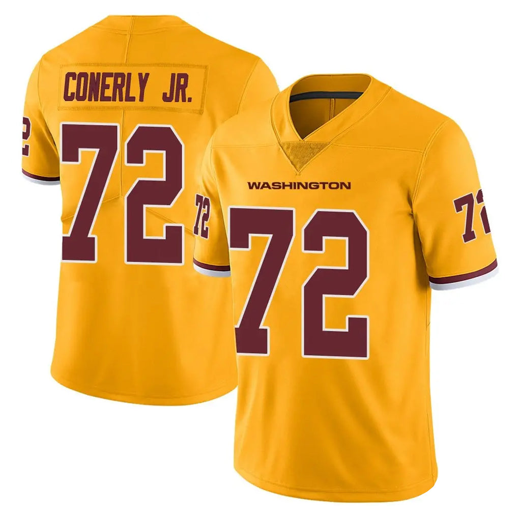 Parkc W.Commanders #72 Josh Conerly Jr. Player Gold Limited Color Rush Home Game Stitched Jerseys