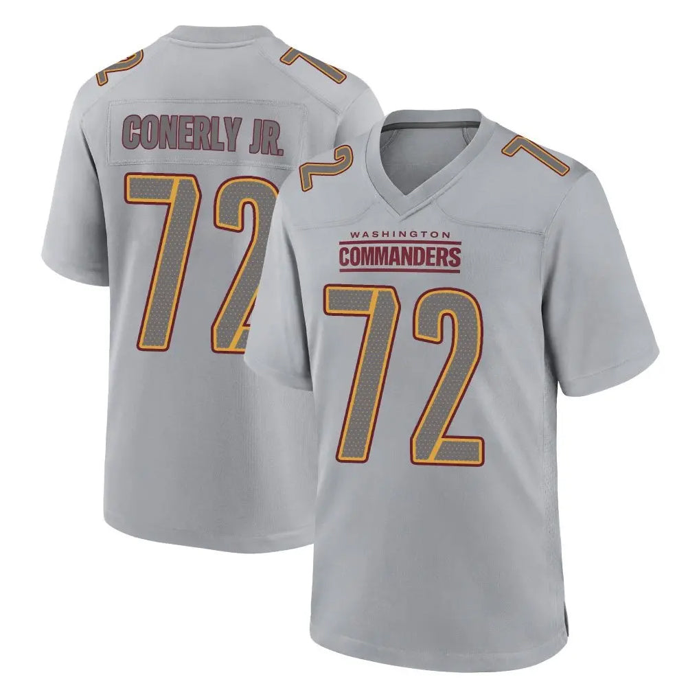 Parkc W.Commanders #72 Josh Conerly Jr. Player Gray Atmosphere Fashion Home Game Stitched Jerseys